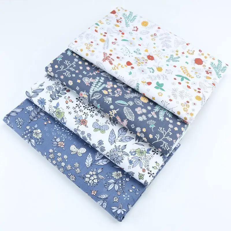 Delicate 1 Meter X 160CM Little Flower 100% cotton Fabric Quilting Clothes Home Textile Bedding Sewing Doll Cloth DIY B07