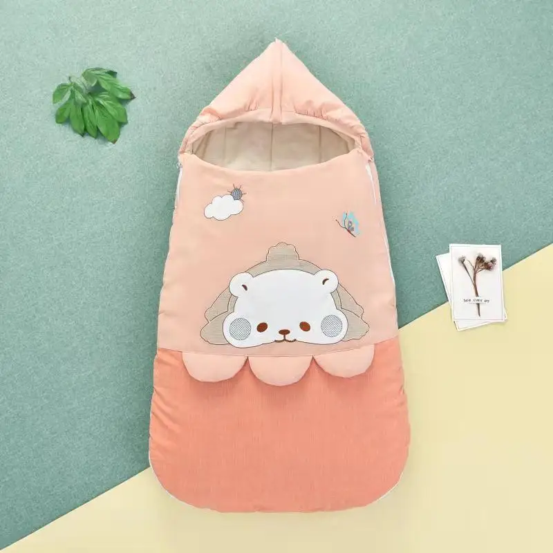 

Thickened U Shape Baby Sleeping Bag Envelope Swaddle Warm Comfortable Newborn Sleepsack Cartoon Animals Kids Blanket sleepzak