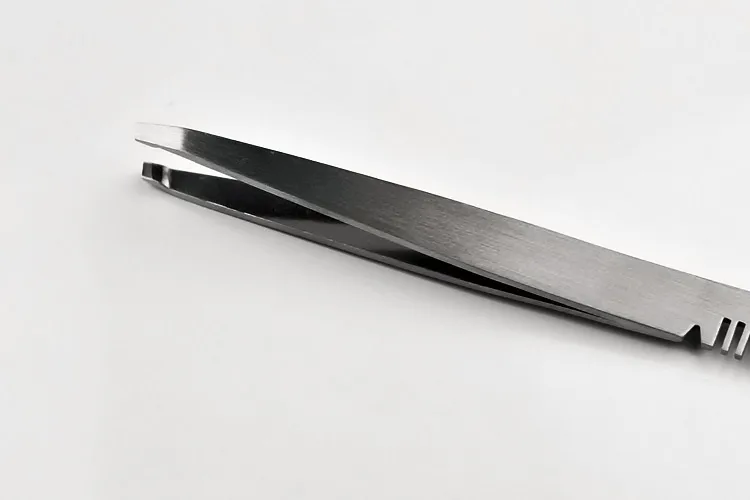 Grzebień pęseta do brwi dla dziewczynki makijaż Forcep szczypce ze stali nierdzewnej brwi gwintowanie klips do rzęs do portfela na oczy przybory kosmetyczne