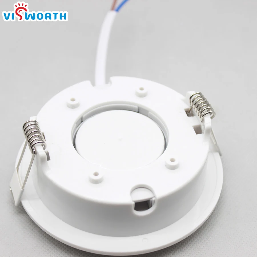 VisWorth Circular GX53 Lamp Bases High Quality ABS Material GX53 LED Holder For Cabinet Lamp With 9 CM Cable Length