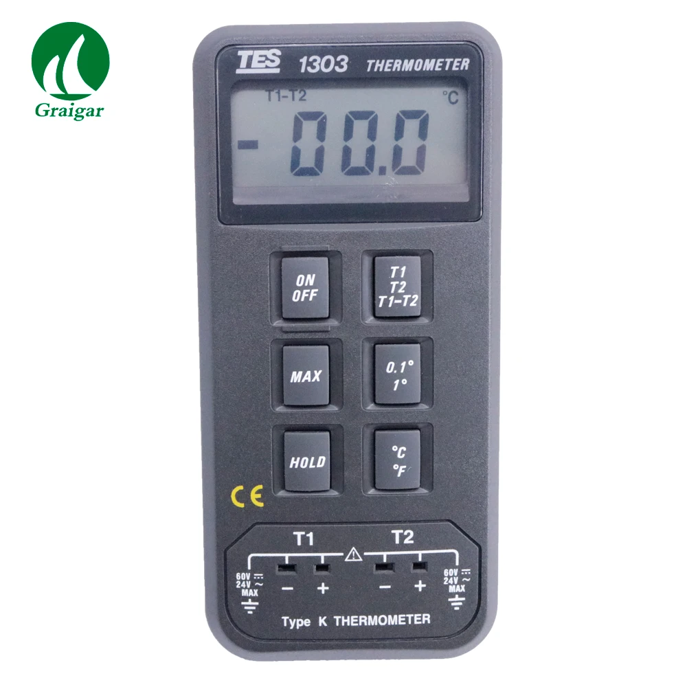 TES-1303 Protable Digital Thermocouple Thermometer Temperature Tester