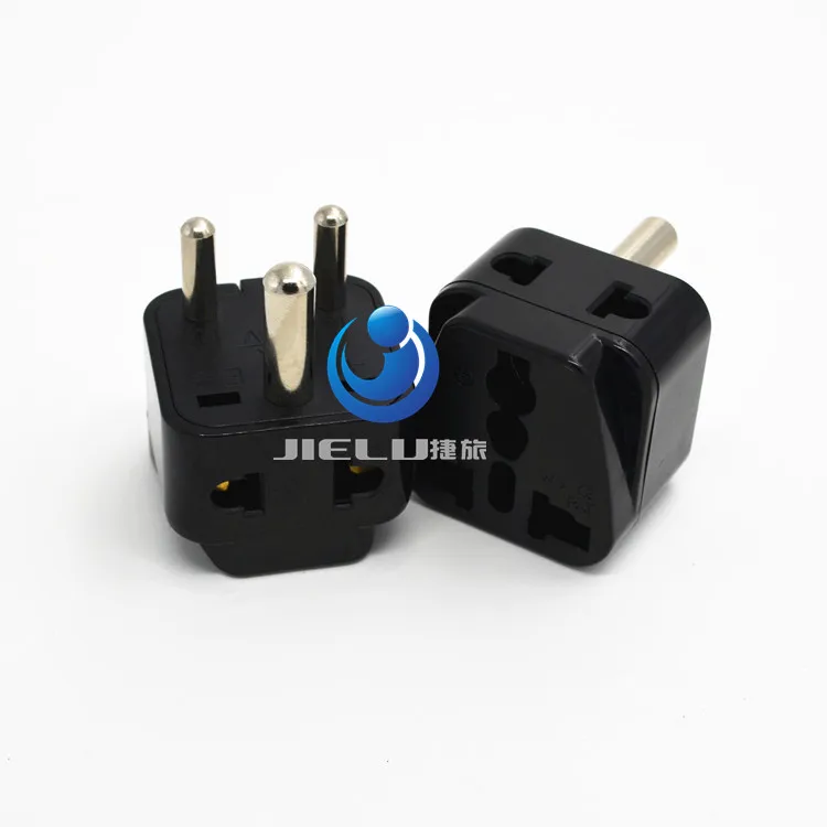 2016 1 to 2South Africa ZA India IN   Plug Adapter Universal Converter Travel Power Plug 3 pins round AC adaptor PLUG TYPE D UK