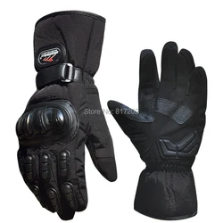 Motorcycle Gloves Winter Warm Waterproof Windproof Protective Gloves 100% Waterproof Guantes Luvas Motorcycle racing gloves