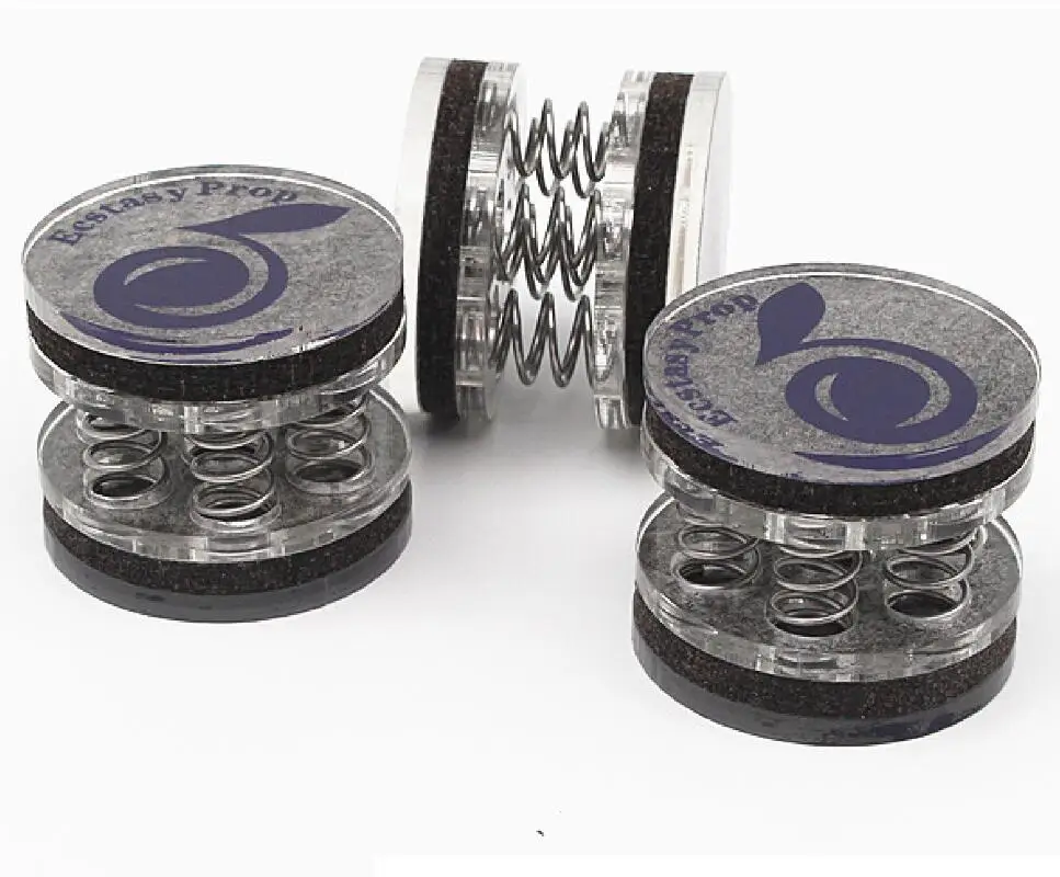 ハイエンド4pcsスピーカースパイクオーディオファンショックスパイクスプリングダンピングパッドhifiオーディオスタンドフィートアンプコーンスピーカーパッド