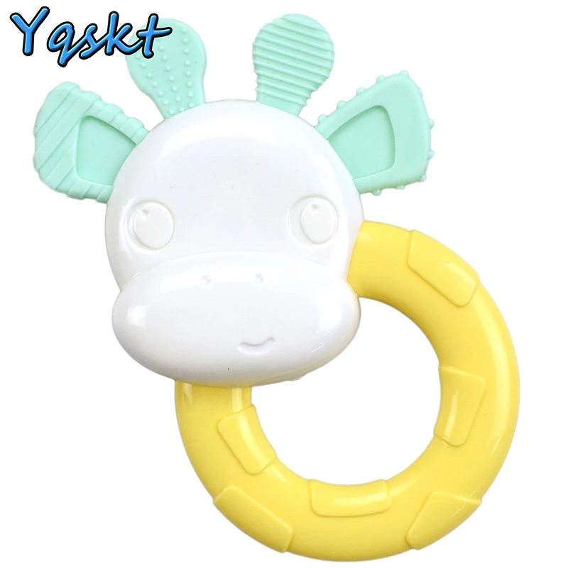 

Cow Silicone Toys Baby Rattles Bed Bell Ring Molar Plastic Ring Newborn Toys Baby Educational Toys 0-12 Months Teether Baby Toys