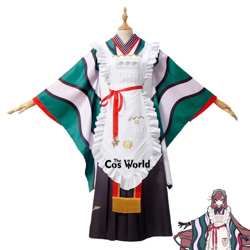 

Rozen Maiden 15th Anniversary Suiseiseki Jade Stern Maid Apron Dress Kimono Uniform Outfit Anime Cosplay Costumes