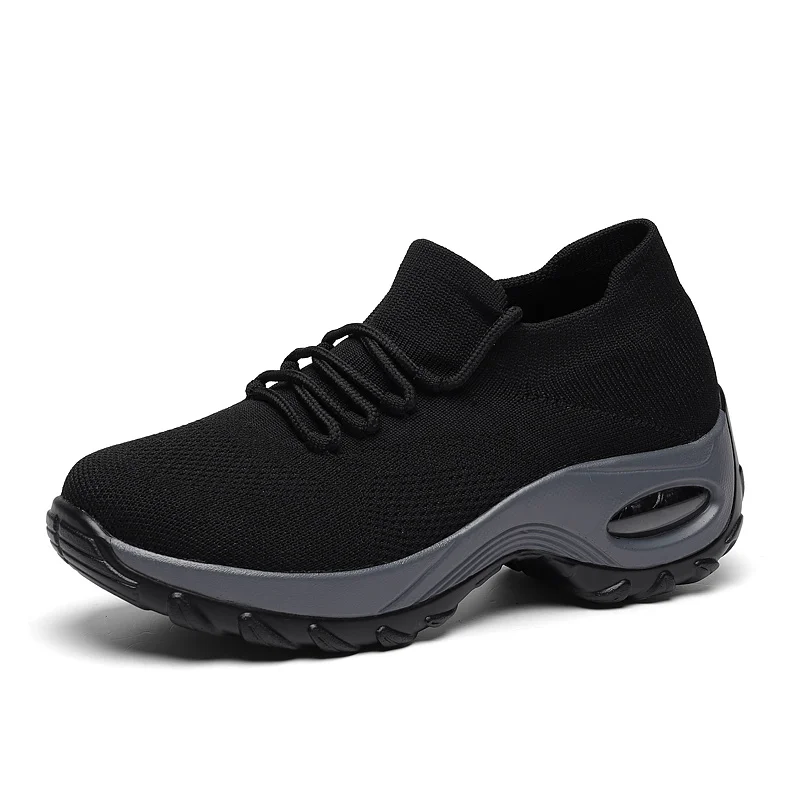 Women Tennis Shoes 2019 Female Jogging Gym Sport Shoes Ladies Stability Breathable Mesh Air Cushion Thick Sole Trainers Cheap