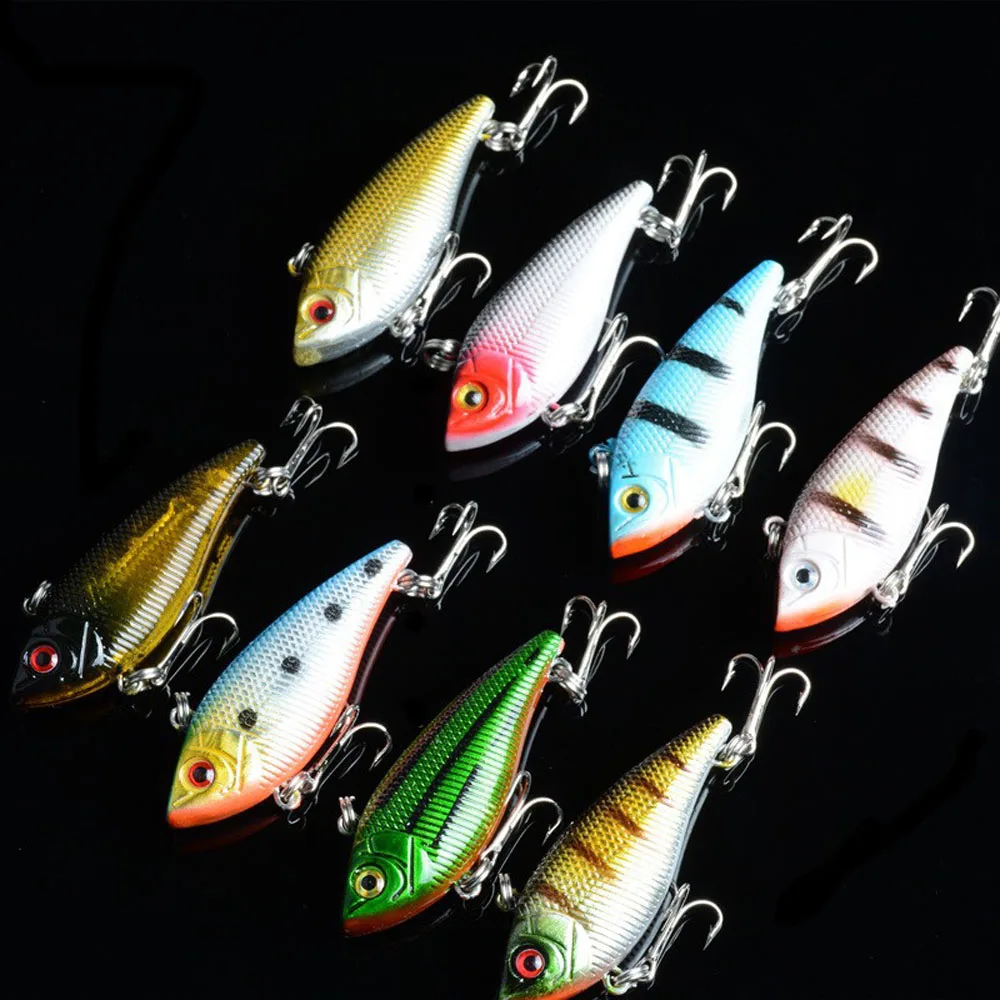 8 color full-flow ladder road bait VIB 5cm road sub-bait hunting fishing gear plastic hard lures 5cm 6g