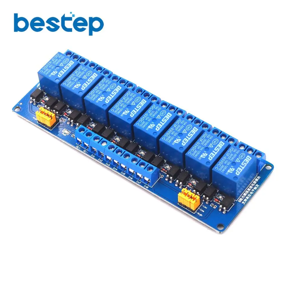 3V 3.3V 1/2/4/6/8 Channel Relay Module High and low Level Trigger Dual Optocoupler Isolation 3.3V Relay Module