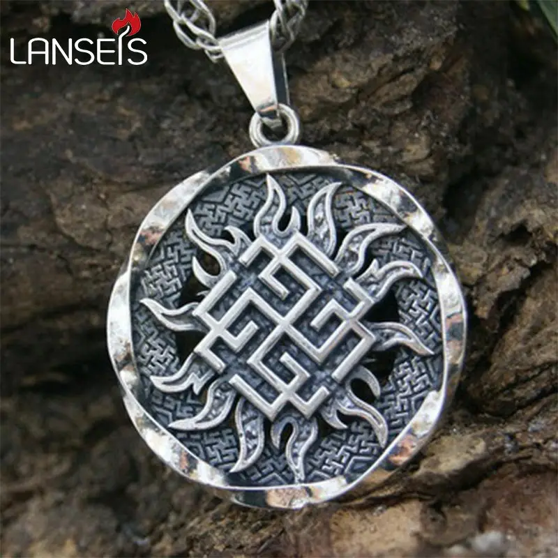 

10pcs BIG Svarog slavic pendant Ancient Slavic Amulet slavic symbol norse talisman pendant jewelry Germanic men necklace