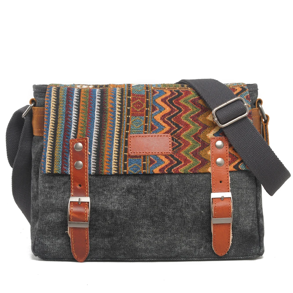 

Muchuan 6007# New colorful ethnic style shoulder bag laptop backpack life accessories canvas bag