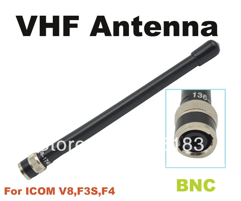 Free shipping BNC VHF Antenna for ICOM VX500 F3S VX200 F4 IC-V8  V8 V80 V80E V82 V85 two way radio