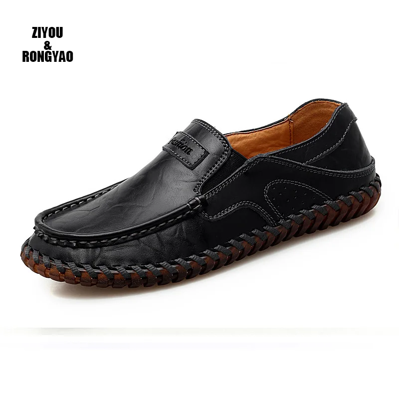 New Fashion Italian Men Leather Martin Shoes Luxury Classic Men Shoes Oxfords Designer Waterproof Martin Shoes Outdoor Footwear