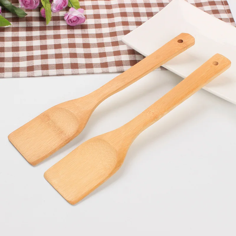 Fast shipping 200pcs Non stick pan bamboo spatula pot spatula pancake fried steak wooden shovel