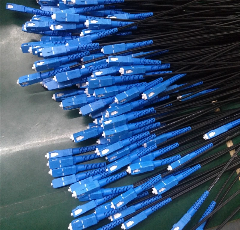 5M 10MTR Single Core Fiber Optic Patchcord Drop Cable LC-LC SC-SC FC-FC black color 1 core ftth jumper free shipping 10pcs