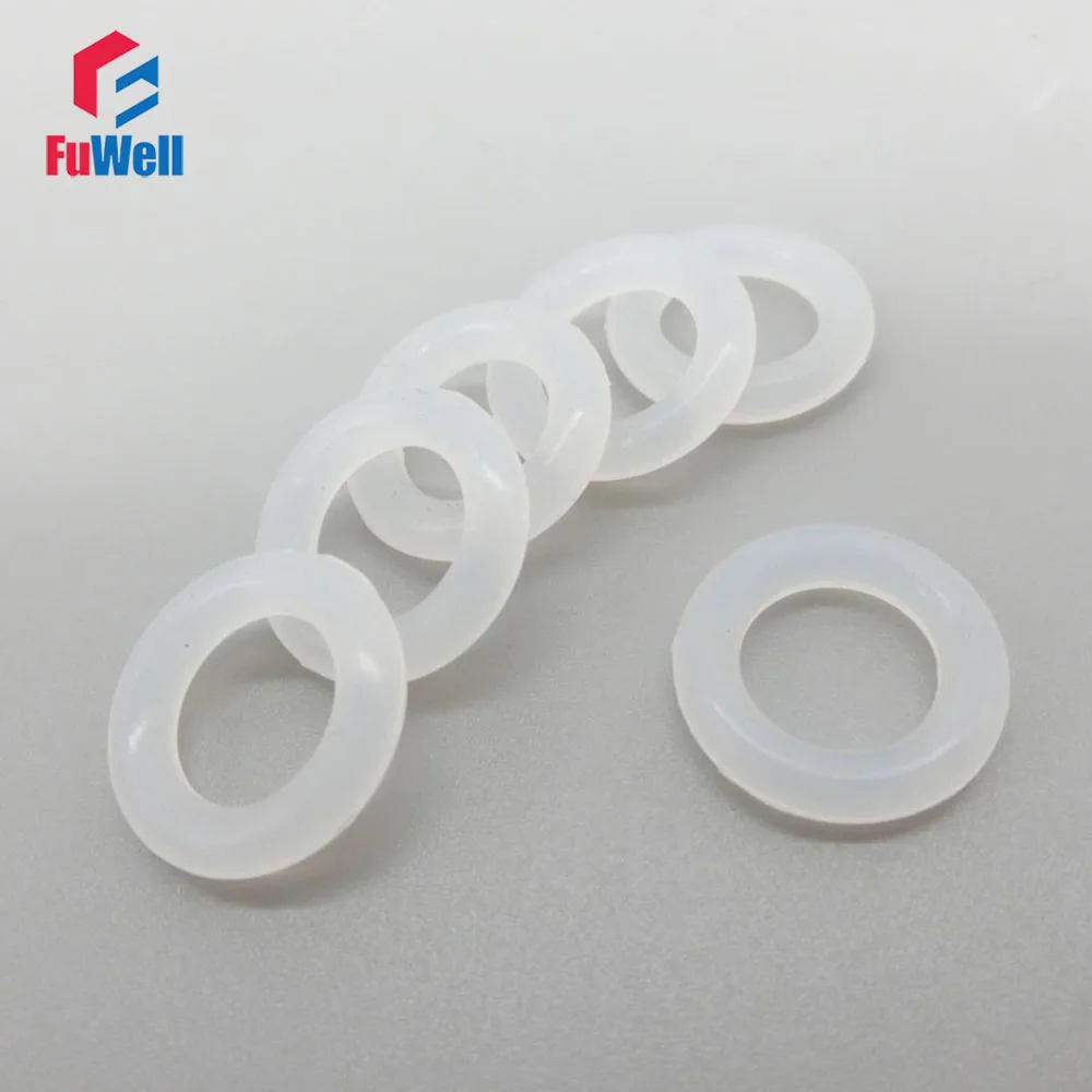 

White O-ring Seals Gasket Silicon 5.7mm Thickness O Rings Rubber Sealing Washer 135/140/145/150/155/160/165/170mm OD Grommet