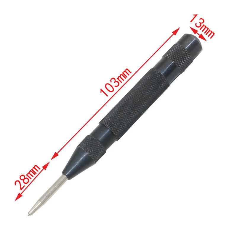 Black Automatic Center Punch Positioner High Hardness Punch Window Breaker Automatic Punching 130mm