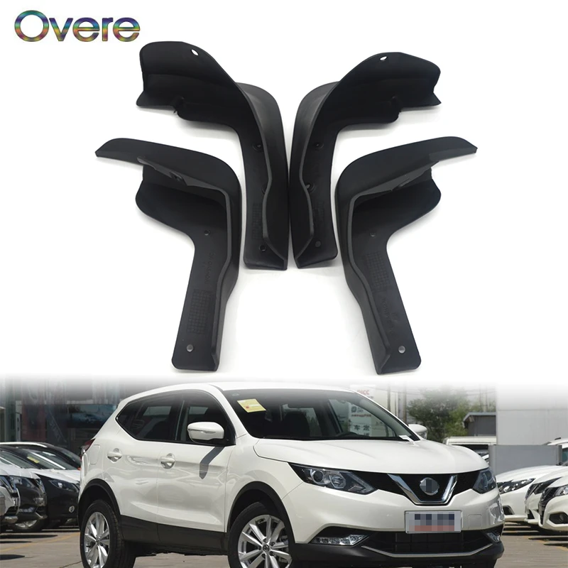 

OVERE Car Front Rear Mudguards For 2014 2015 2016 2017 Nissan Qashqai J11 Car-styling Mudflap Accessories Fenders 1Set Mud Flaps