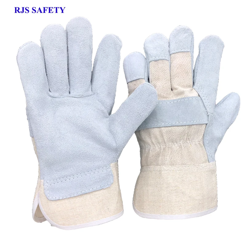 

RJS 1PCS New Working Gloves Cowhide Leather Men Working Welding Gloves Safety Protective Sports MOTO Wear-resisting Gloves 7031