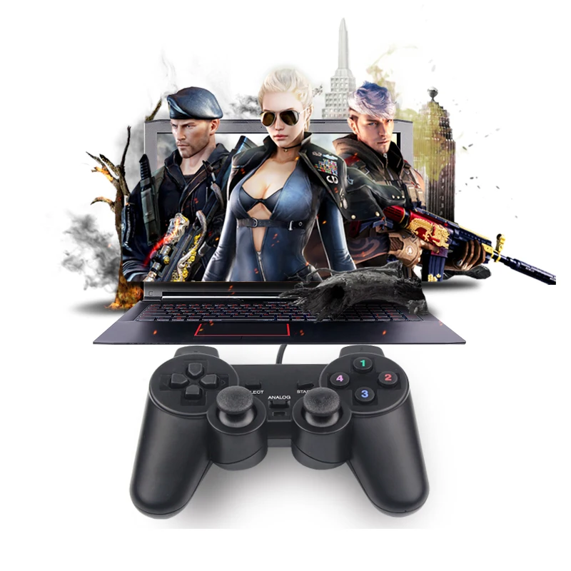 جديد ملون السلكية USB 2.0 غمبد جويستيك Joypad أذرع التحكم في ألعاب الفيديو لسوني بلاي ستيشن 3 PS3 الكمبيوتر المحمول التوت بي 3