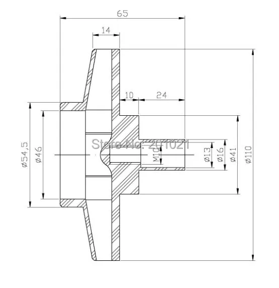 DXD-315E pump impellor replacing DXD-2 old impeller