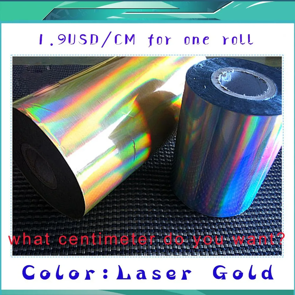 Laser Golden Color Width\'s MOQ:3CM Length:3M Sample Hot Foil Stamping Heat Transfer Napkin Gilding PVC Business Card Emboss