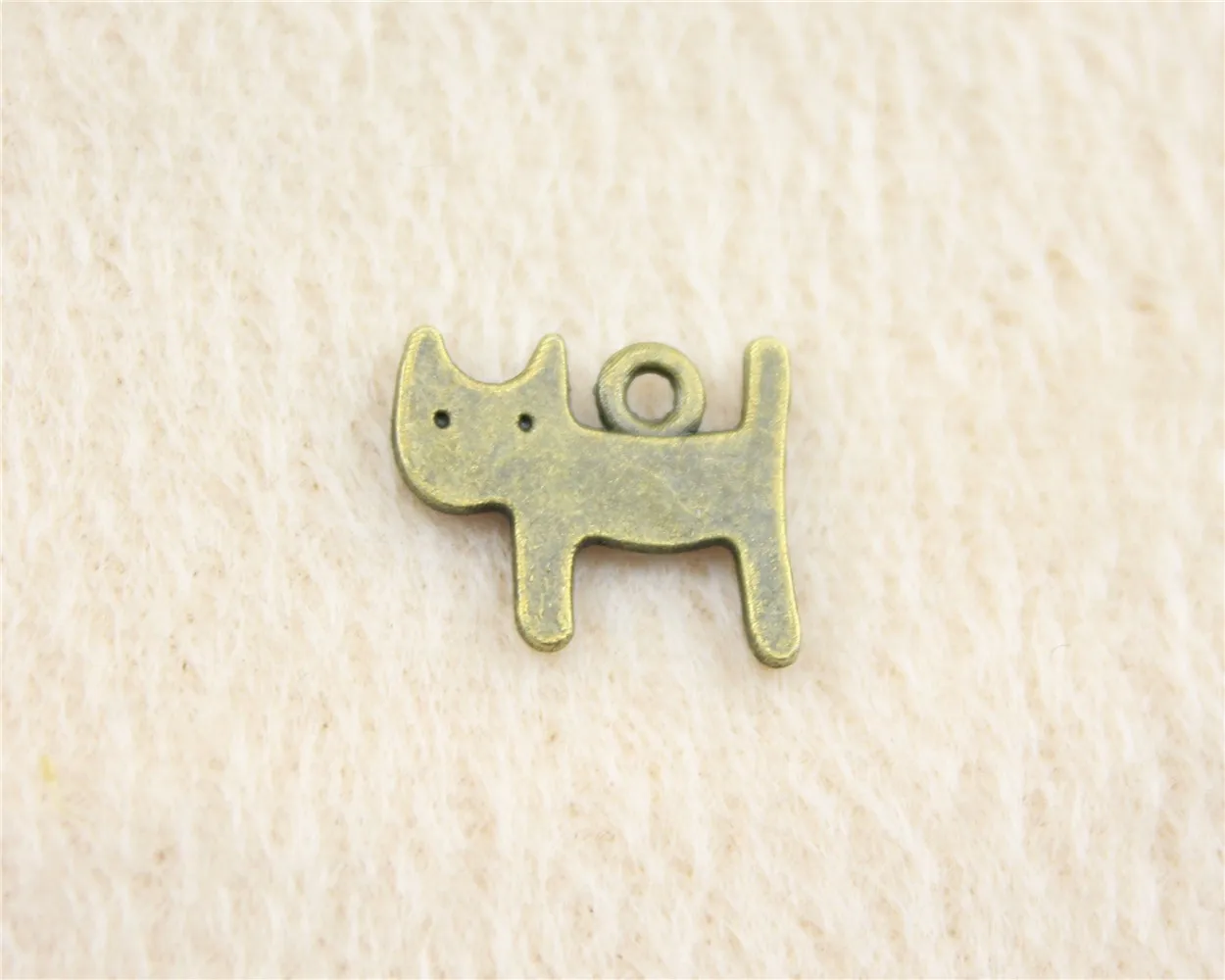 

100pcs/lot 14*12mm ancient bronze Cat charm Pendants DIY jewelry for bracelet necklace earring