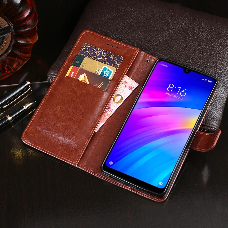 Flip Cover For Xiaomi Redmi 7 Case magnet Leather wallet Cover On Xiaomi Redmi Note 7 Pro Redmi7 Note7 Card Holder