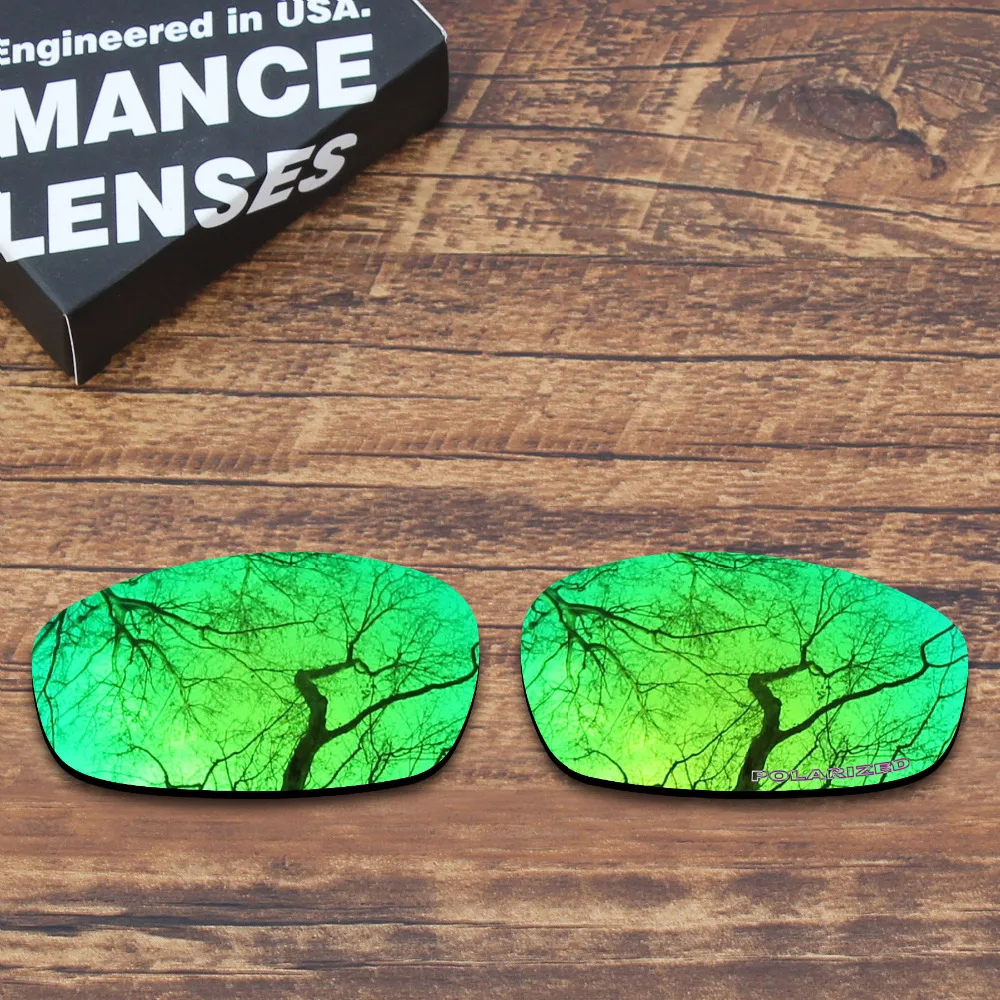 

Millerswap Resist Seawater Corrosion Polarized Replacement Lenses for Oakley Split Jacket Sunglasses Green Mirrored