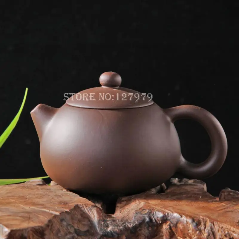 Genuine yixing teapot, ore purple clay pot, tea pot 200ml, puer, oolong, tea set, high-quality promotion~