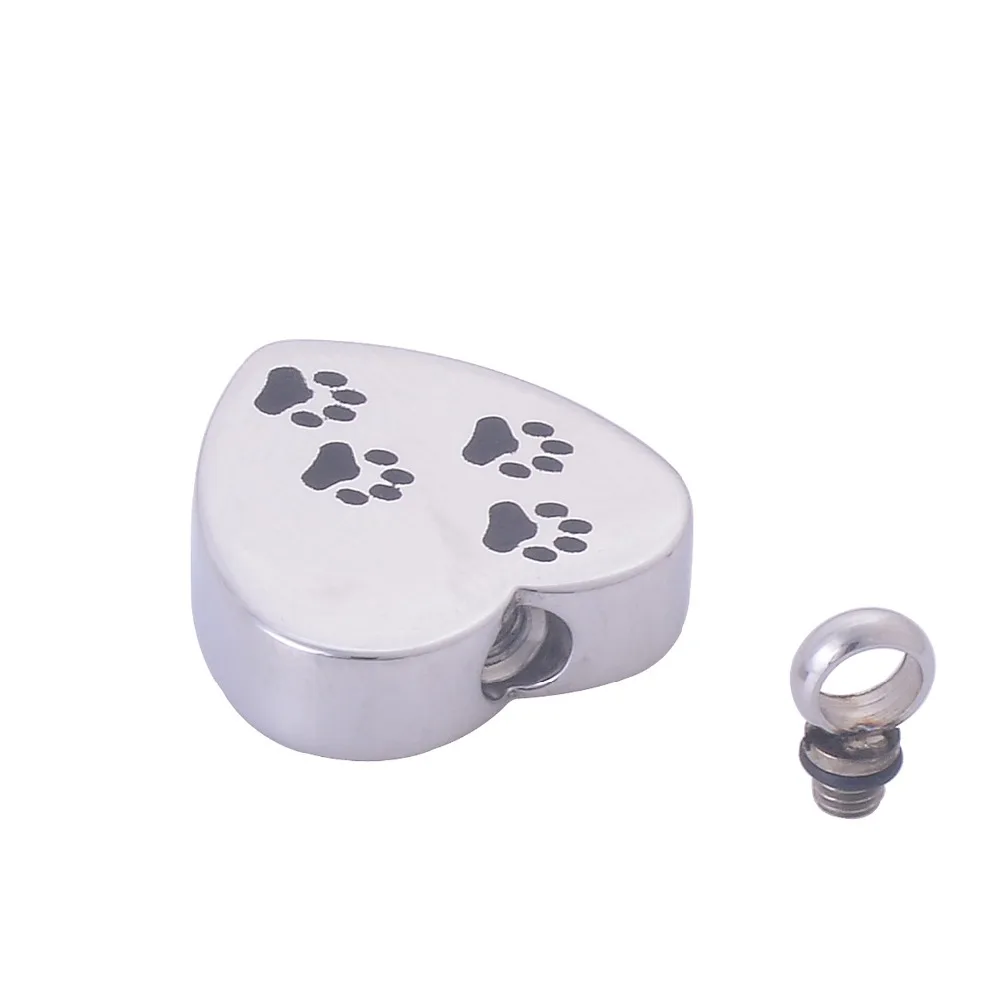 Pet Cremation Pendant Necklace For Memory Dogs or Cat Stainless Steel Cremation Jewelry Drop shipping