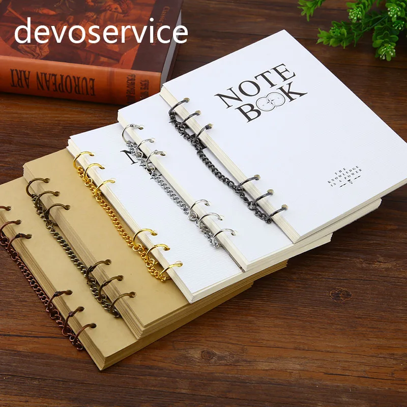 High Grade Metal Loose Leaf Ring Loose Leaf BInding Ring Notebook  Stainless Steel Binder File Folder Diary Clips Binding