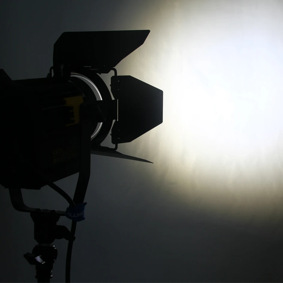ALUMOTECH Daylight 20W LED Fresnel Lens Spot Continuous Lamp For Film Camera Video Studio Photography Light With 3200K Color Gel