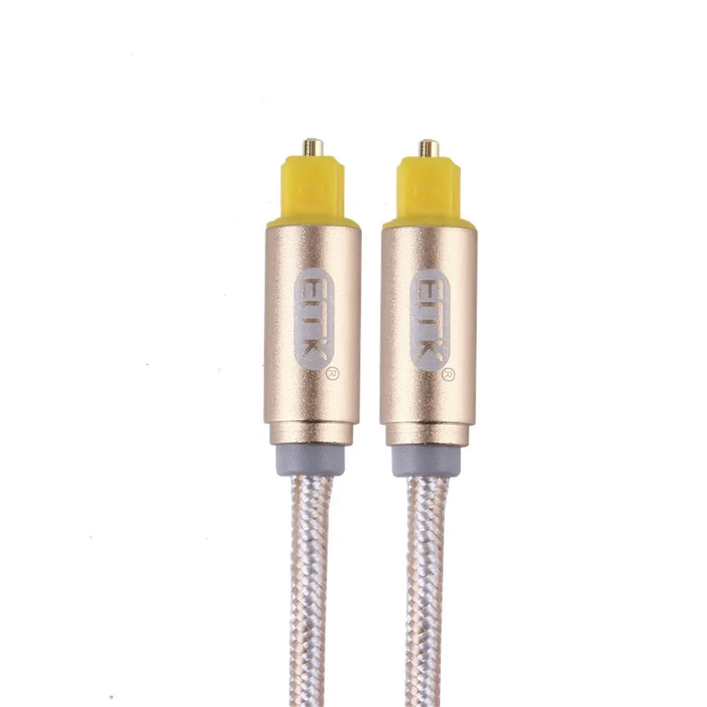 Cable óptico Toslink Digital macho a macho, Cable de Audio óptico Toslink SPDIF de 1M/1,5 M/2M/3M/5M OD de 4,0mm para DVD, CD, TV Box