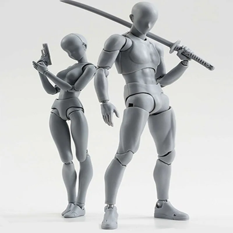 14cm Male Female Movable body chan joint Action Figure Toys artist Art painting Anime model SHF Mannequin bjd Art Sketch Draw