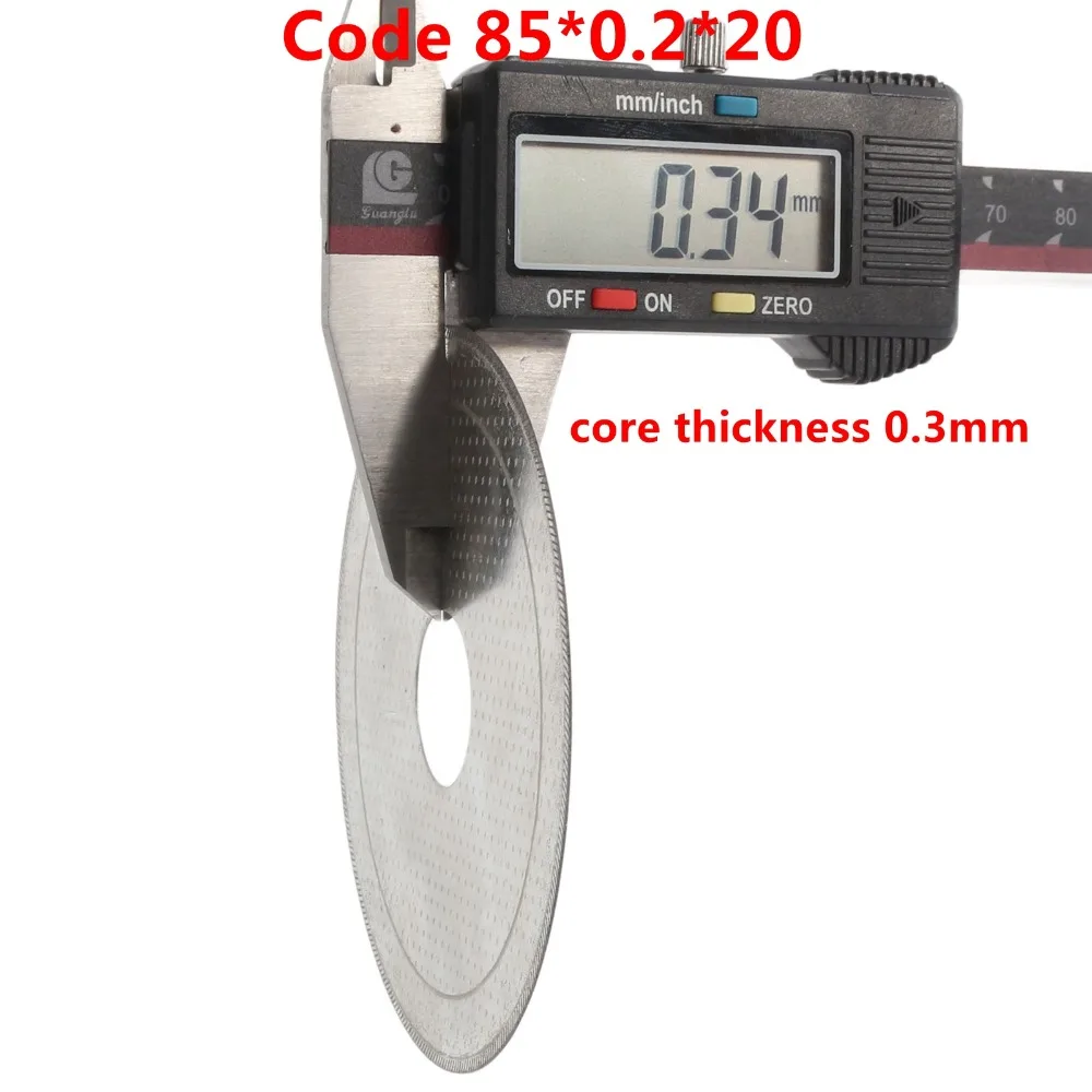Hojas de sierra de diamante lapidario, 5 uds., 3-3/8 ", 85mm, borde súper fino, borde, disco de corte húmedo, cenador, herramientas de joyería de 20mm para piedra preciosa