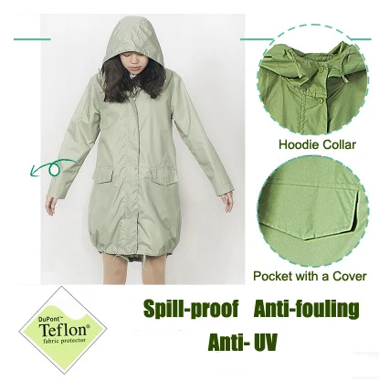 Tour Portable Rain Coat Women Raincoat Waterproof Light Girls Rain Jacket Lady impermeables para la lluvia mujer Direct Deal