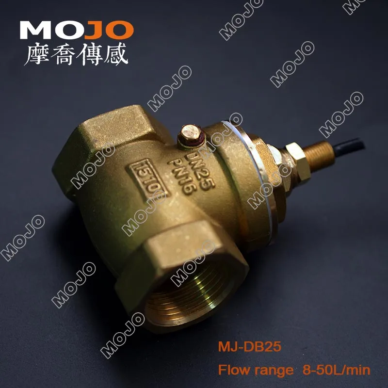 2020 MJ-DB25 (5 pieces )G1 Paddle type  Copper Brass flow switch 64*40*95