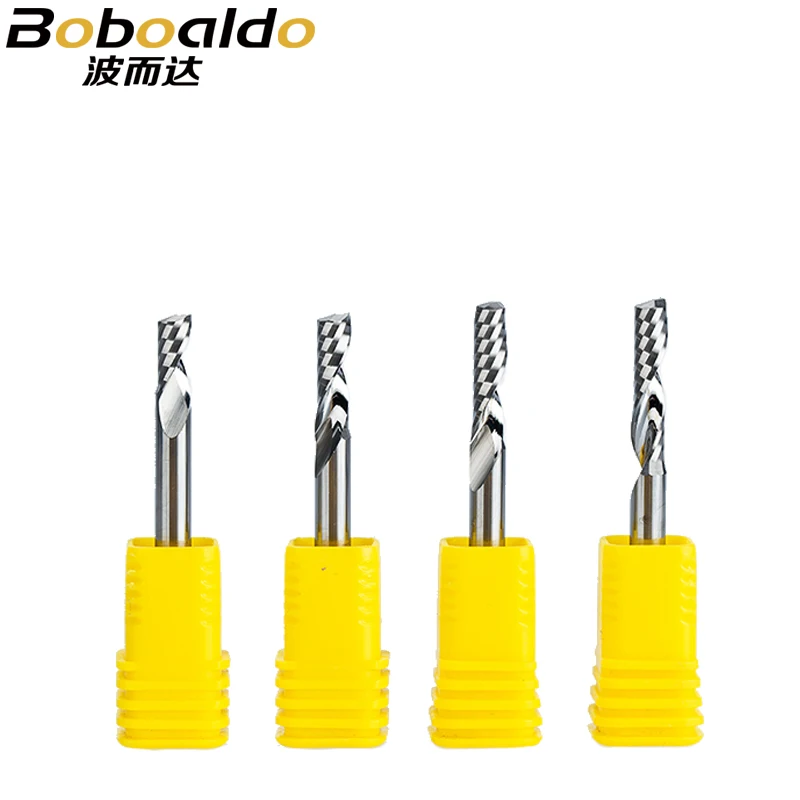 

2pcs/set 4mm Single Flute Spiral Cutter 2A TOP Quality router bit CNC For Acrylic PVC MDF End Mill Carbide Milling Cutter
