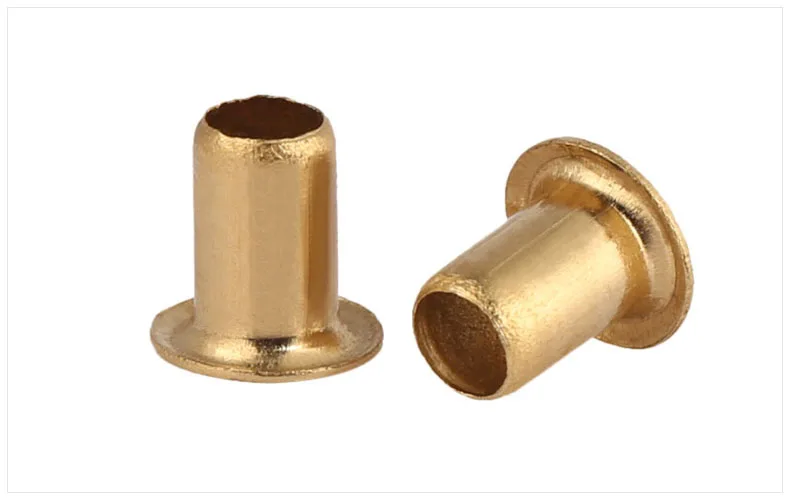 GB867-86 copper alloy eyelet rivets M0.9 M1.3 M1.5 M1.7 M2 M2.3 M2.5 M3 M3.5 M4 M5 M6 rivet full hollow rivet through hole rivet