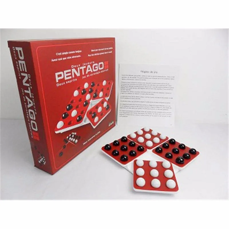 New PENTAGO Board Game 2 Players Night Bar Chess Pentago Board Game Easy Play English Version