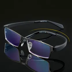 Men Alloy Eyeglasses Frame for Men Eyewear Flexible Temples Legs IP Electroplating Alloy Material,4 Styles,4 Colors