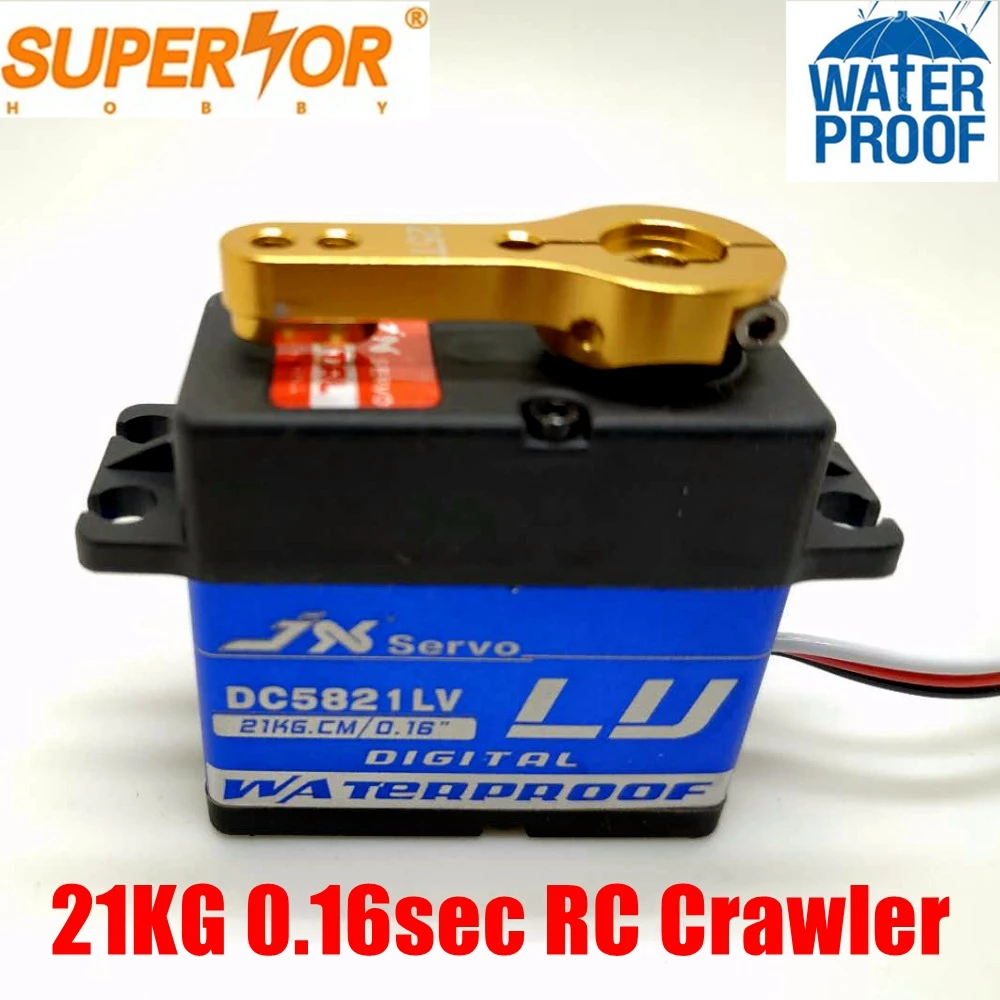 DC5821LV V2 IP67 Waterproof JX servo 21KG metal gear 1/8 1/10 RC car boat Scaler Buggy Crawler TRX-4 baja 5c SCX10 D90