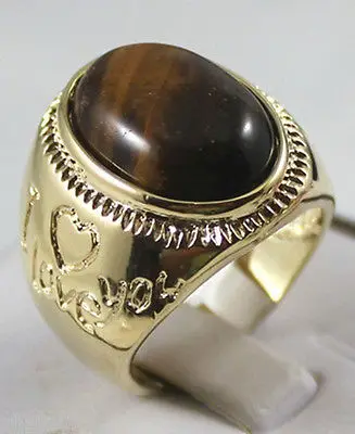 

Fine men/women's tiger eye Natural stone bead ring #8,9,10,11