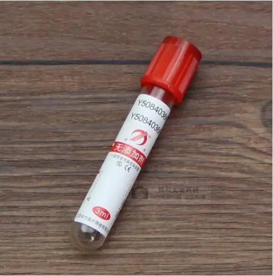 Imagem -02 - Vácuo de Vidro Descartável Nenhum Tubo de Coleta de Sangue Vácuo Anticoagulante Vacutainer 100 Peças Lote 3ml 5ml 10ml