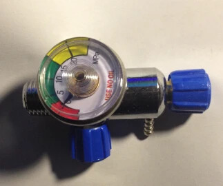 صمام تخفيض الضغط الأكسجين الصلب خزان صمام مع أداة قياس الثلاجة