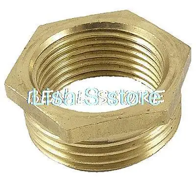 

5pcs Hose Fitting Connector 32.5 x 24.5mm Thread Brass Hex Bushing
