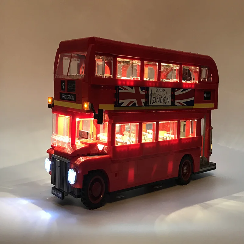 Led Licht Set Voor Lego technic 10258 London bus bricks set Compatibel 21045 Blokken Speelgoed technic Londen bussen Verlichting Set