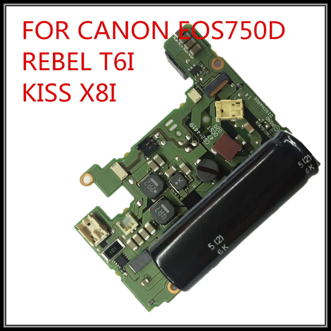 100% NEW original  powerboard for Canon EOS 750D  Rebel T6i Kiss X8i 750D power board dslr Camera repair parts free shipping