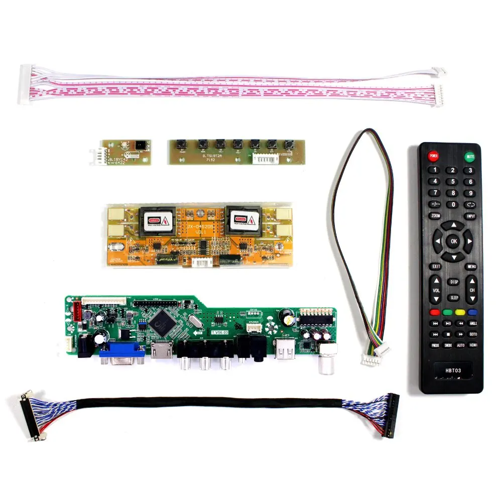 TV H DMI VGA AV USB Audio LCD Controller Board For 17